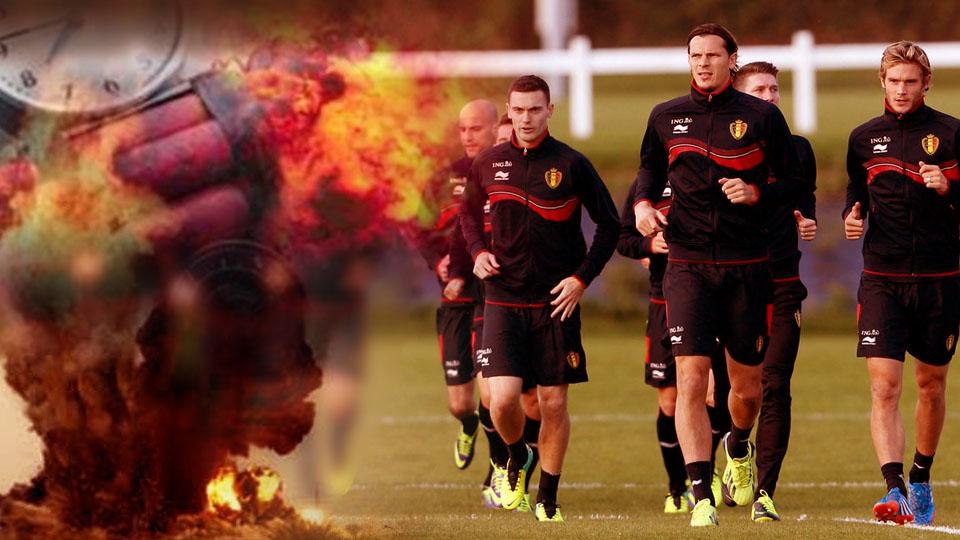 Ilustrasi bom meledak dan membatalkan latihan timnas Belgia. - INDOSPORT